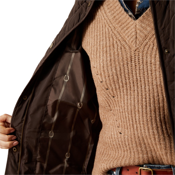 2025 Ariat Womens Woodside Jacket 10062691 - Coffee Bean